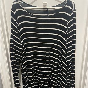 Striped tunic shirt